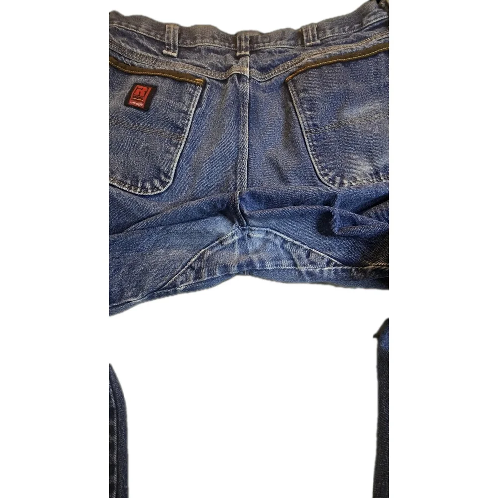 Rustler Durashield Men’s Jeans 36x34 Blue Workwear Denim Straight Leg